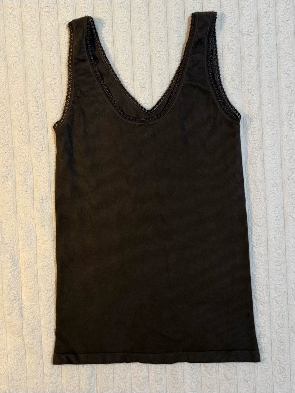 M. Rena Dark Gray Comfortable Tank Top - Picture 2 of 3